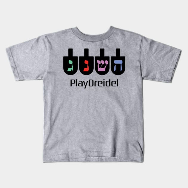 Play Dreidel Kids T-Shirt by DesignWise